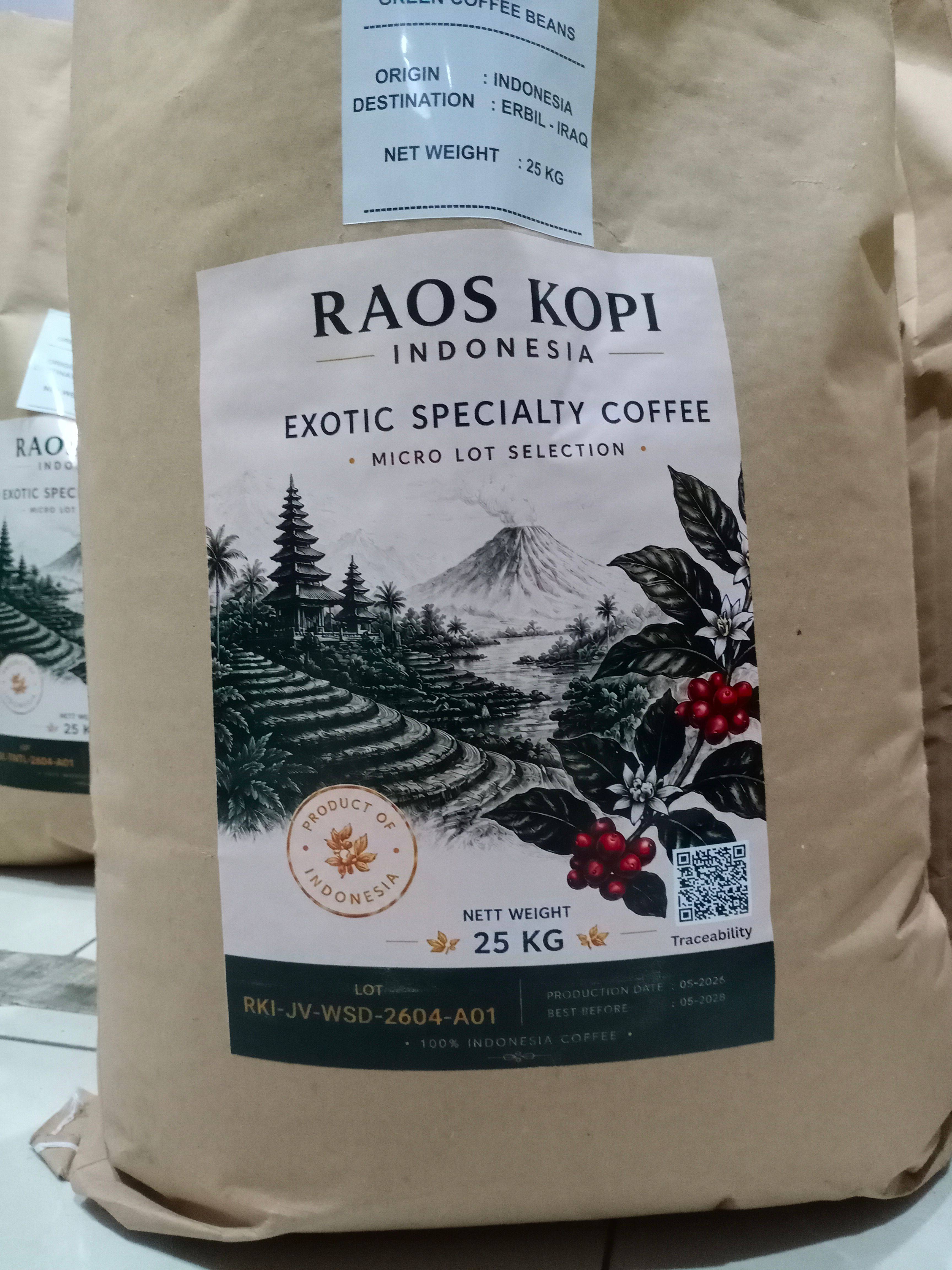 Carbonic maceration coffee from RKI Farm in Java